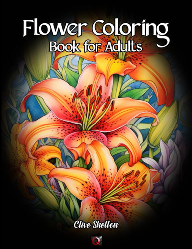 Flower Coloring Book For Adults