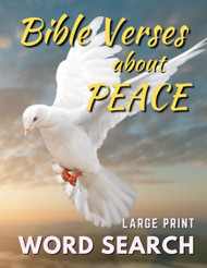 Bible Verses About Peace Word Search Large Print Relaxing Puzzles for