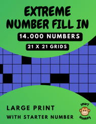 Extreme Number Fill in Puzzle Book for Adults