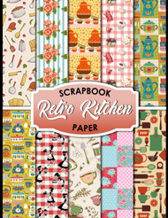 Retro Kitchen Scrapbook Paper
