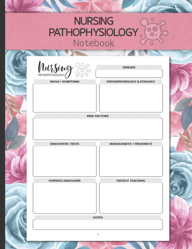 Nursing Pathophysiology Notebook: Blank Disease Template Notebook for