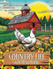 Country Life: A Coloring Book for Adults featuring Country Farm