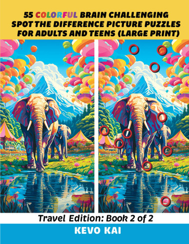 55 Colorful Brain Challenging Spot the Difference Picture Puzzles for