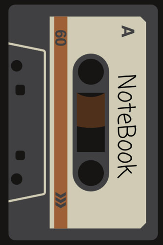 Retro Cassette tape Note book