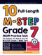 10 Full Length M-STEP Grade 7 Math Practice Tests