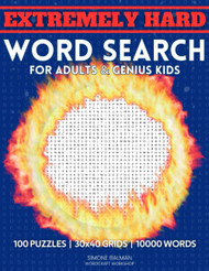 Extremely Hard Word Search for Adults & Genius Kids