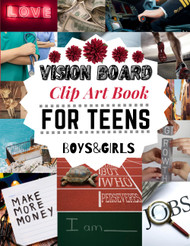 Vision Board Clip Art Book For Teens Boys and Girls