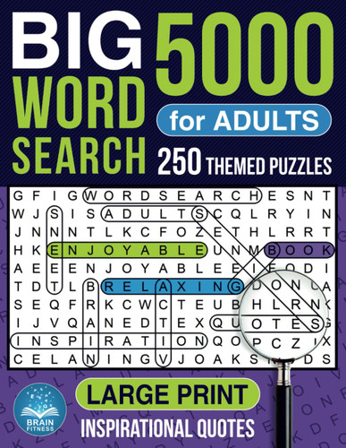 BIG 5000 Word Search for Adults Large Print