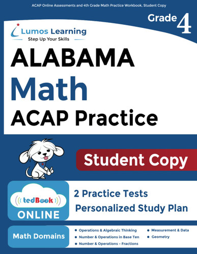 ACAP Online Assessments and 4th Grade Math Practice Workbook Student