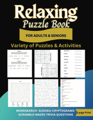 Relaxing Puzzle Book for Adults and Seniors
