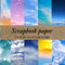 Scrapbook Paper Clouds Blue Sky and Bright Daylight