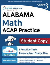 ACAP Online Assessments and 3rd Grade Math Practice Workbook Student