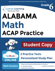 ACAP Online Assessments and 6th Grade Math Practice Workbook Student