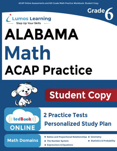 ACAP Online Assessments and 6th Grade Math Practice Workbook Student