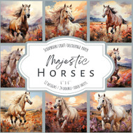 Majestic Horses: Scrapbook Craft Decoupage paper 24 double-sided