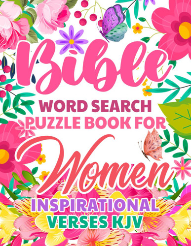 Bible Word Search Puzzle Book for Women Inspirational Verses KJV: Fun
