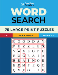 GoodDay Puzzles - Easy Word Search for Seniors - 75 Large Print