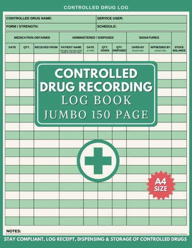 Controlled Drug Recording Book