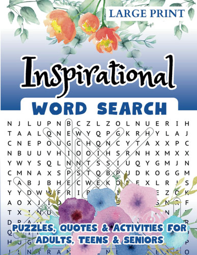 Inspirational Word Search Puzzles Quotes & Activities for Adults