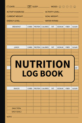 Nutrition Log Book: Daily Tracking for Meals Carbs Calories Fat