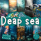 Deap sea scrapbook paper 8.5x8.5 10 Designs 20 Double-Sided Sheets