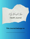 My Weight Loss Health Journal
