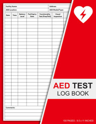 AED Test Log Book: Automated External Defibrillator Testing and