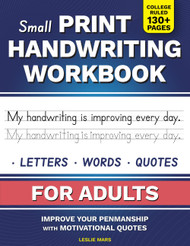 Small Print Handwriting Workbook for Adults