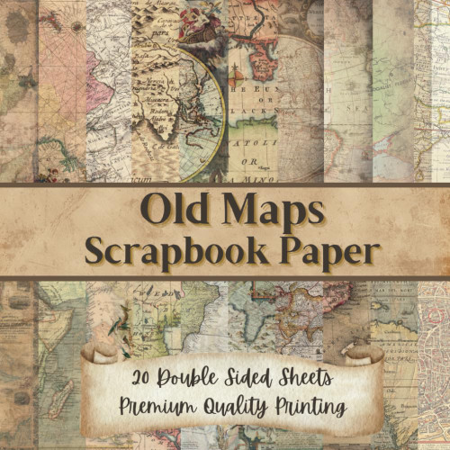 Old Maps Scrapbook Paper
