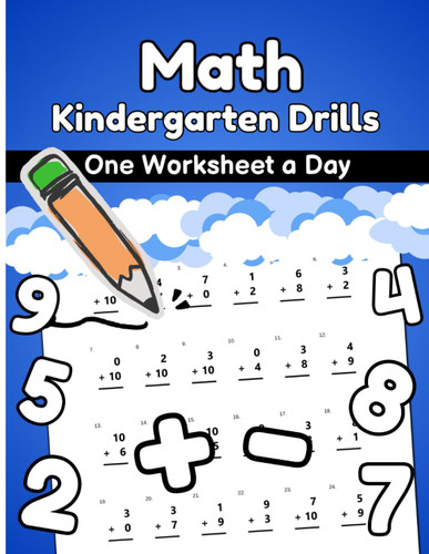 Math Kindergarten Drills One Worksheet a Day Early Math Skills for