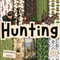Hunting scrapbook paper 8.5x8.5 10 Designs 20 Double-Sided Sheets