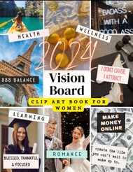 2024 Vision Board Clip Art Book for Women