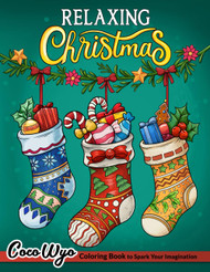 Relaxing Christmas: Coloring Book for Adults with Santa Claus Holiday