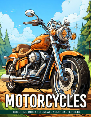 Motorcycles Coloring Book