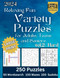 2024 Fun and Relaxing Variety Puzzles book for Adults. Vol