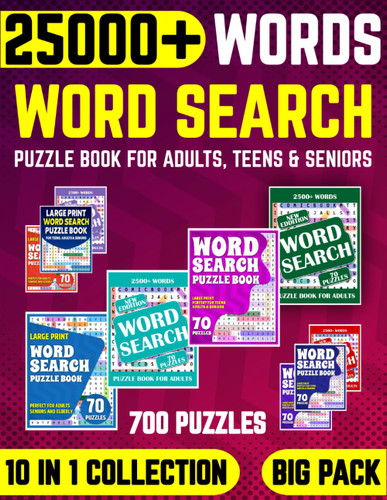 Big Word Search Book For Adults - 700 Puzzles