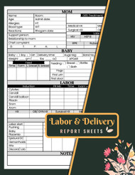 Labor and Delivery Report Sheets