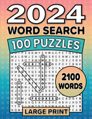 2024 Word Search Puzzle Book Large Print 2100 Words 100 Puzzles