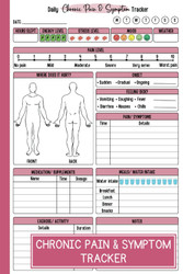 Chronic Pain & Symptom Tracker Journal