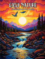 Easy Large Print Nature Coloring Book For Adults