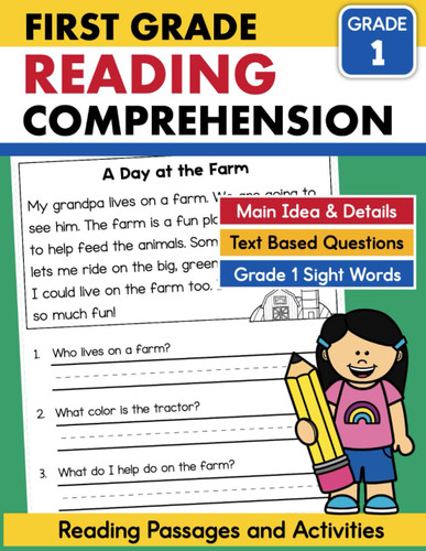 1st Grade Reading Comprehension Passages and Activities Workbook Ages