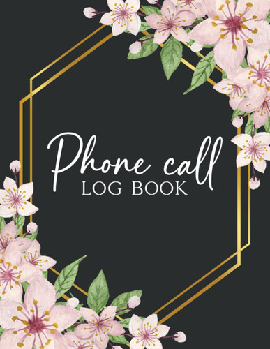 Phone Call Log Book: Telephone Message and Voicemail Recording for