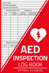AED Inspection Log Book: Automated External Defibrillator