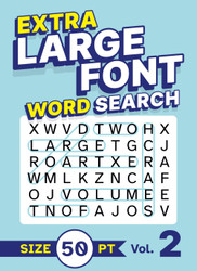Extra Large Font Word Search Size 50 pt Vol. 2: XL Jumbo Print Puzzle