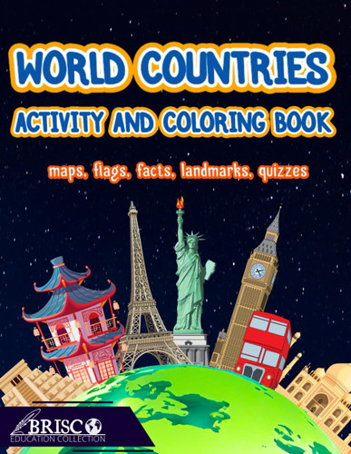 World Countries Activity and Coloring Book