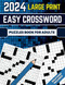 2024 Easy Crossword Puzzles For Adults and Seniors Large Print