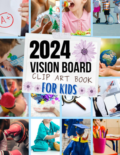 2024 Vision Board Clip Art Book For kids