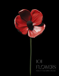 101 Flowers Adult Coloring Book