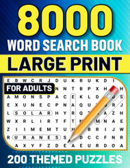 8000 Word Search Book for Adults Large Print