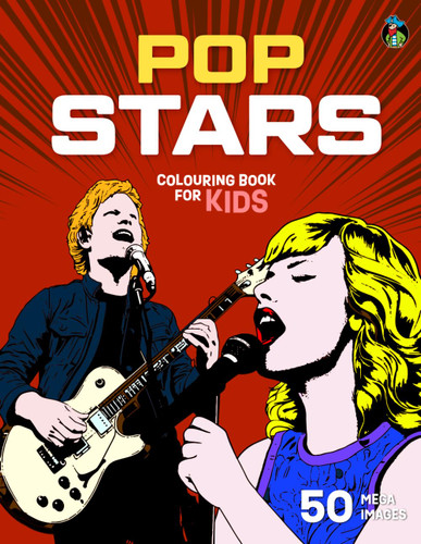 Pop Stars Colouring Book for Kids